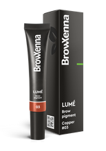 Charger l'image dans la galerie, Lumé BrowXenna® - Coloration en Gel pour Sourcils Sans Oxydant | Teinture Directe Longue Durée | Effet Tatouage & Technique Poil à Poil | Résultat Intense et Naturel